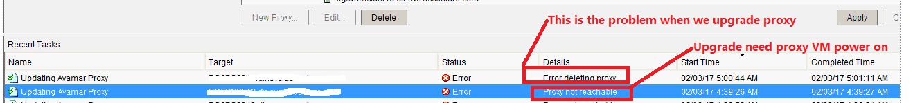 Error in the PDM console