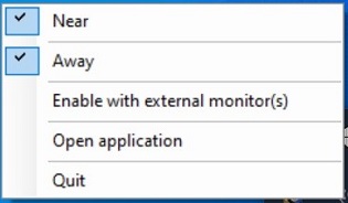 Aplicación Sensor de proximidad de Dell