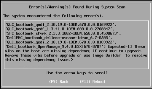ESXi install error