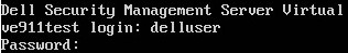 Dell Security Management Server Virtuele beheerconsole