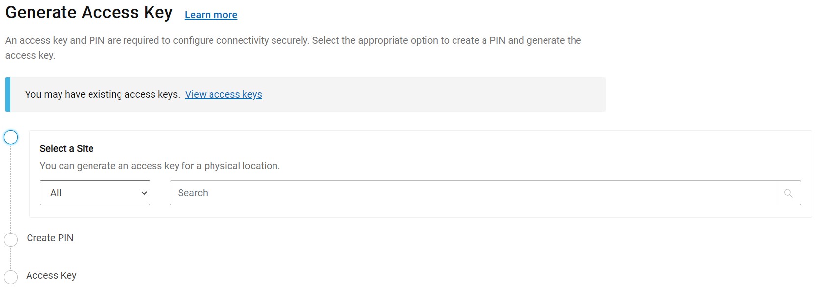 Sélectionnez le numéro d’ID du site