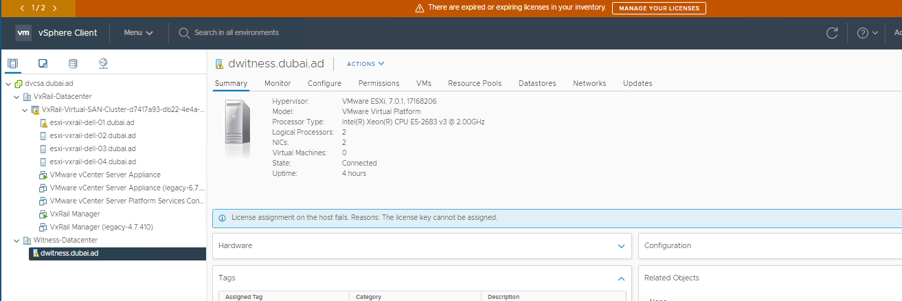 completed licenses cannot be applied