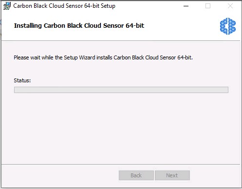Carbon Black Cloud Sensor 64 位元設定