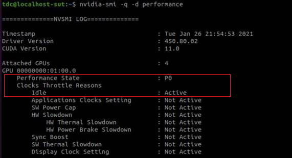 nvidia-smi komutunun örnek çıktısı