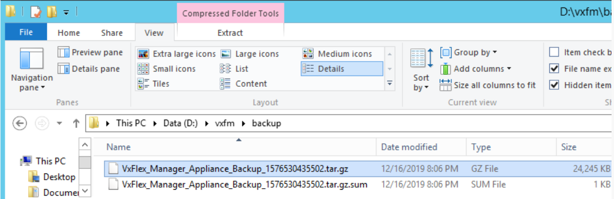 backup powerflex manager