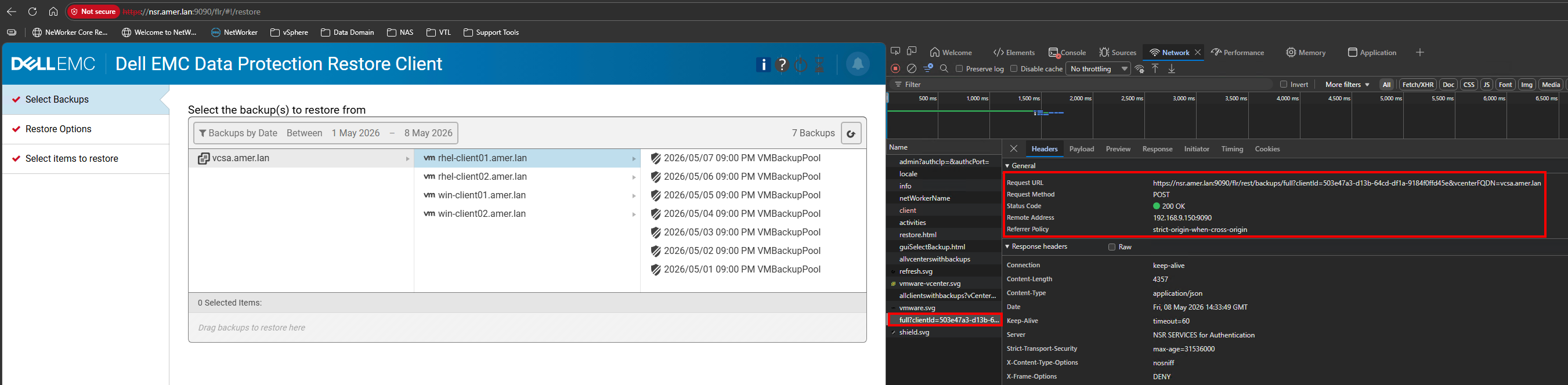 web browser inspect console