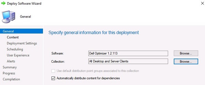 ConfigMGR Console - інформація про розгортання