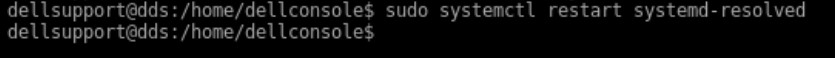Příkaz restart systemd-resolved