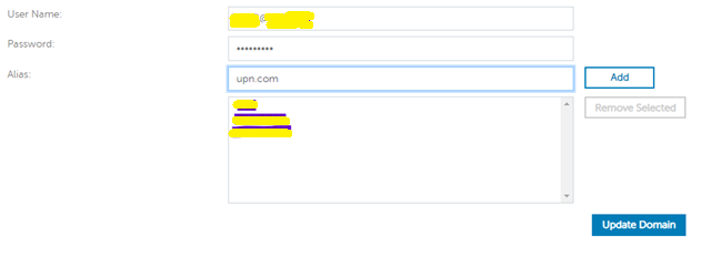 Update Domain