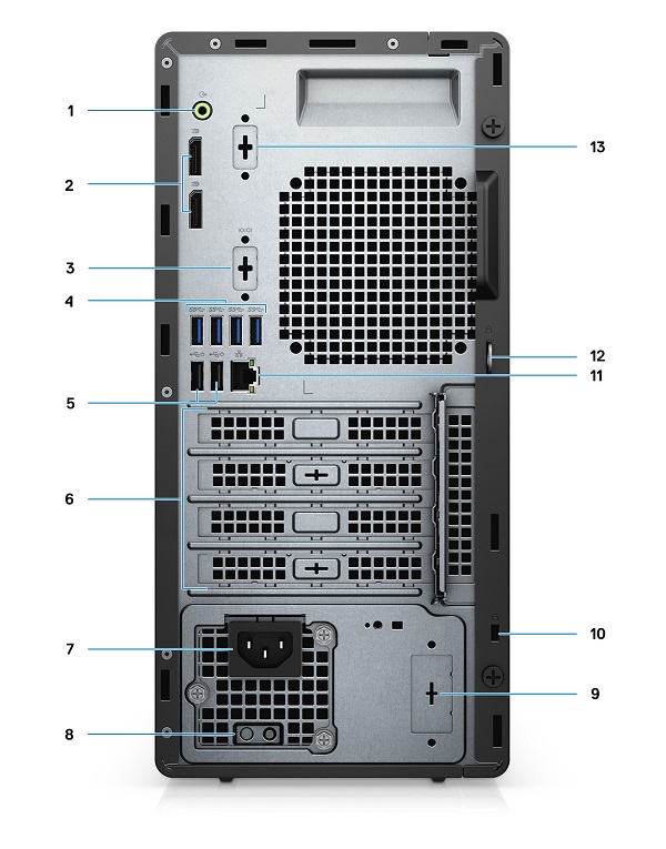 Mini Tower Rear View