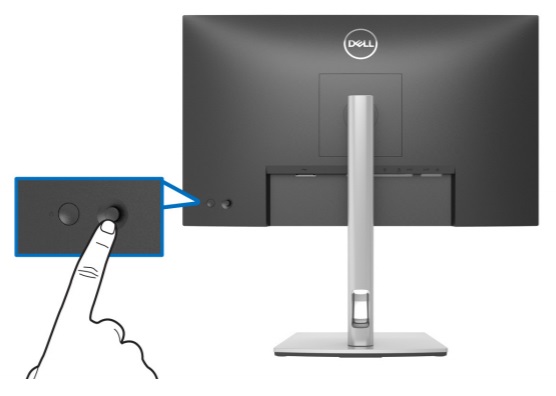 Image depicts the monitor Joystick location