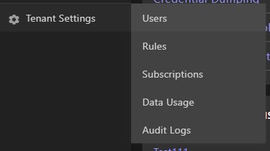 Tenant Settings and Users