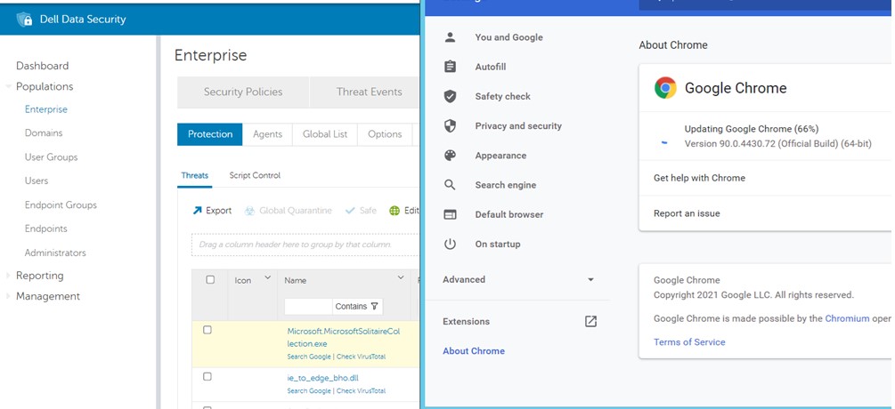 ChromeとEdge
