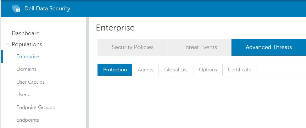 [Advanced Threats]タブ