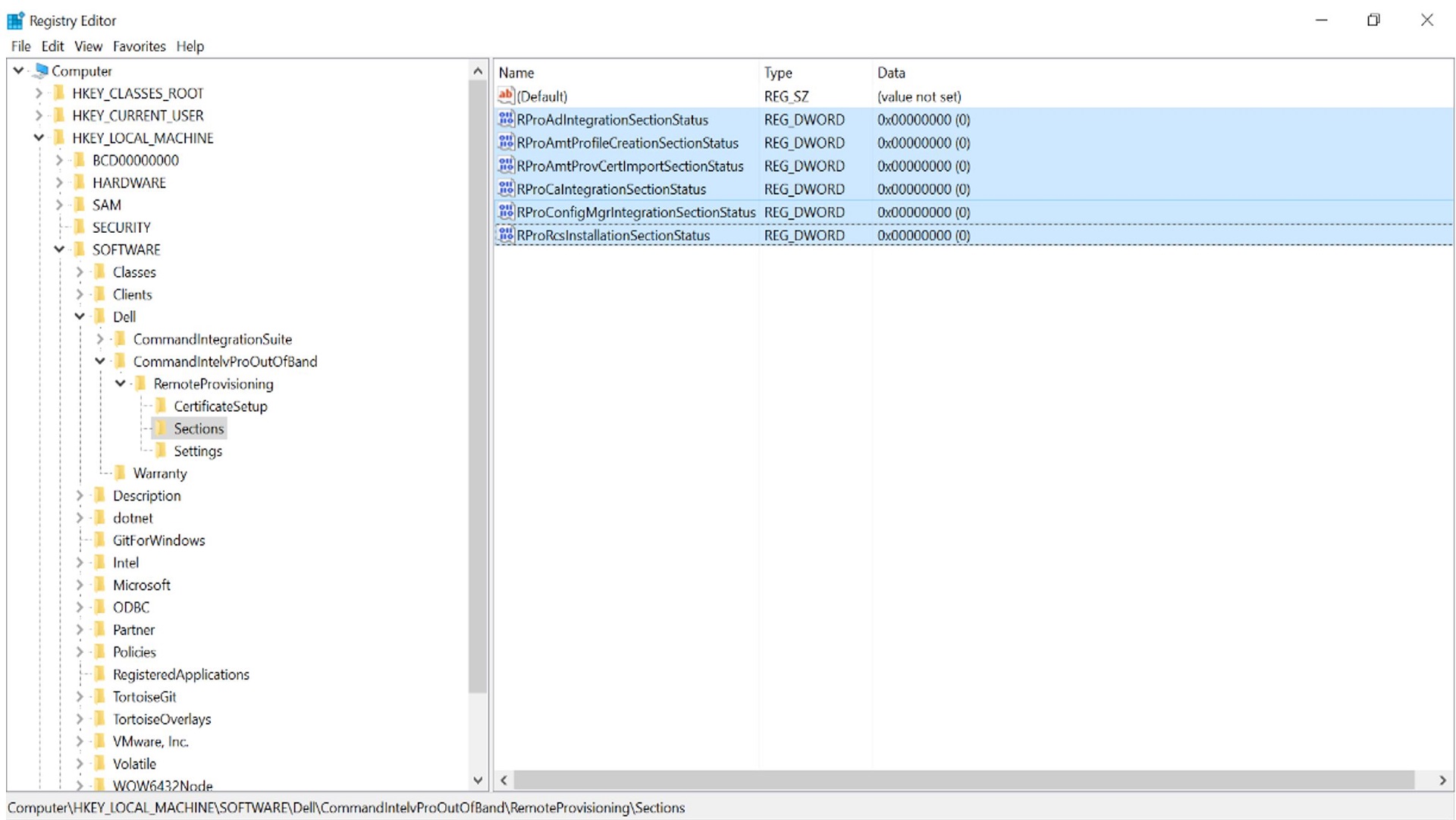 Registery Editor