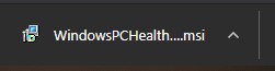 PC Health Check .msi fil
