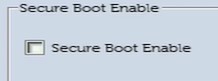Флажок «Secure Boot Enabled» снят