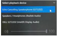 Dell S2422HZおよびS2722DZモニターのOSDボリューム インジケーターが