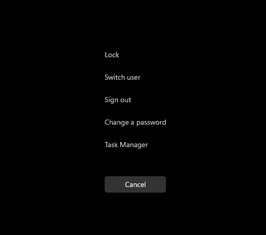 Menyen CTRL, ALT og Delete-taster