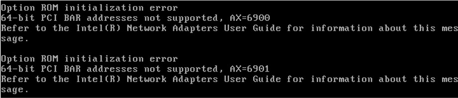 Option Rom Init Error