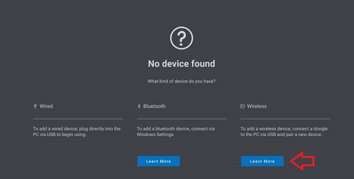 No Device Found