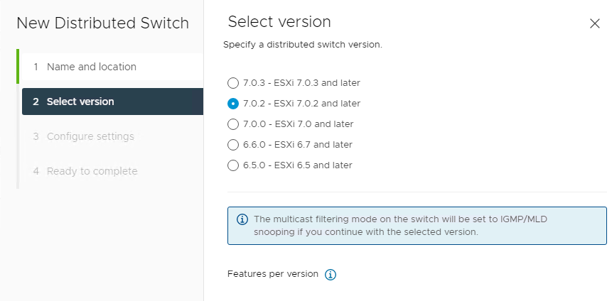 Warning during manual VDS upgrade