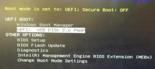 ［One-Time Boot］メニュー