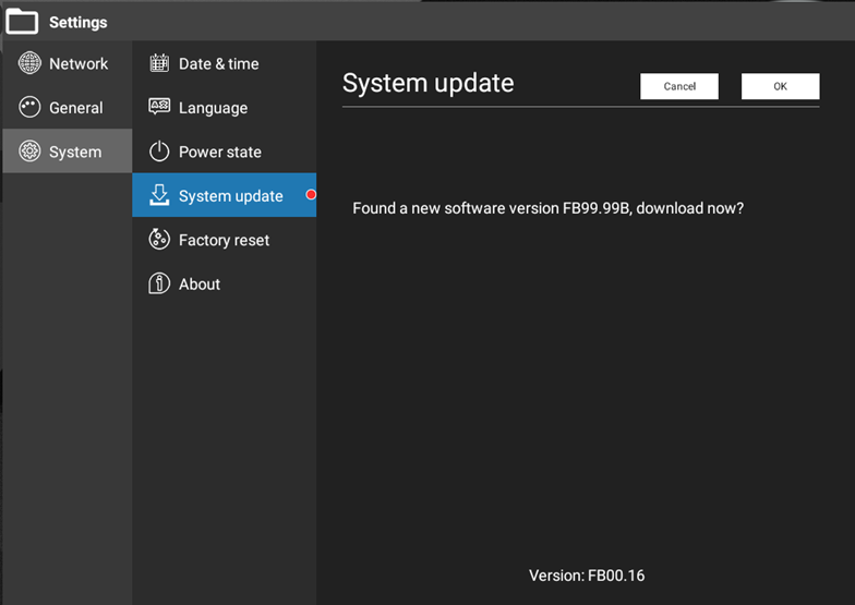 Software update