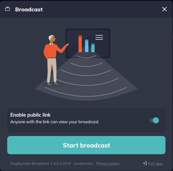 Iniciar boardcast