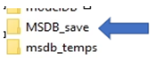 Zeigt einen Speicherort zum Speichern beschädigter MSDB-Datenbankdateien an. 