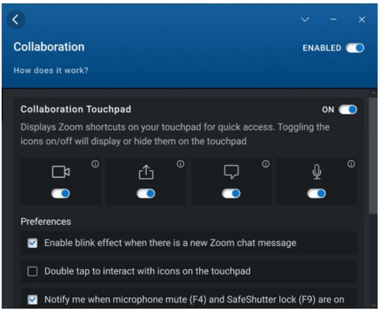 Ustawienia współpracy