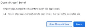 Microsoft Store 열기