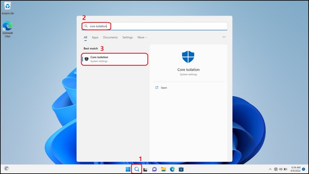 Isolamento core di Windows Search