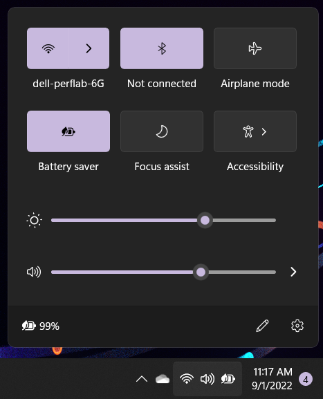 Immagine che mostra come regolare la luminosità su XPS