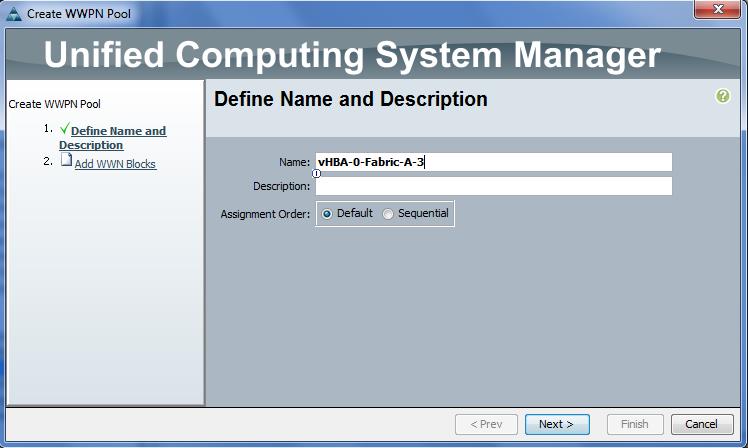 创建 WWPN 池