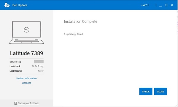 DU tool fail to upgrade BIOS