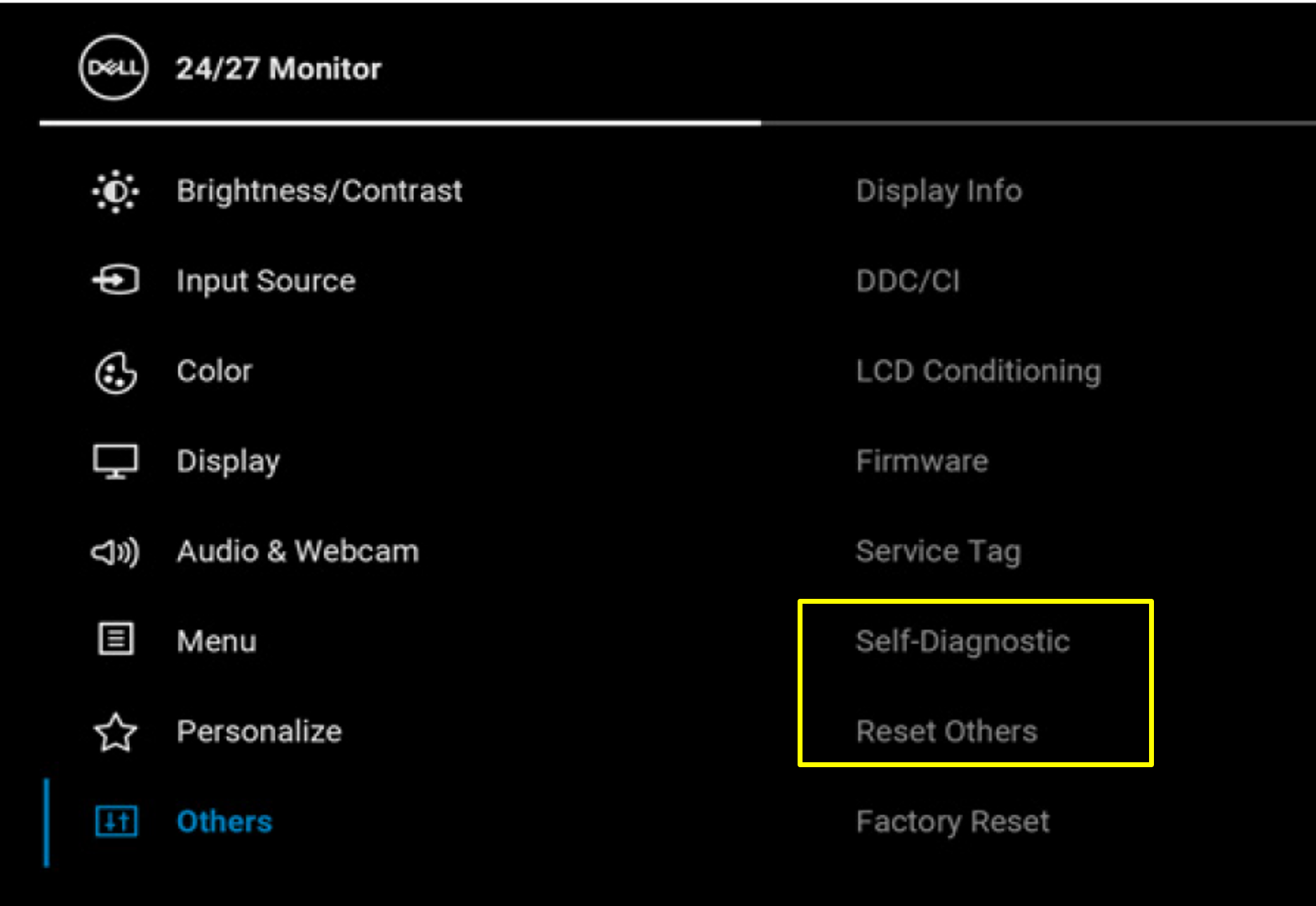 Monitor zonder Menu Voice-functie