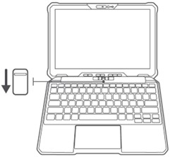 タブレットのロックを解除します