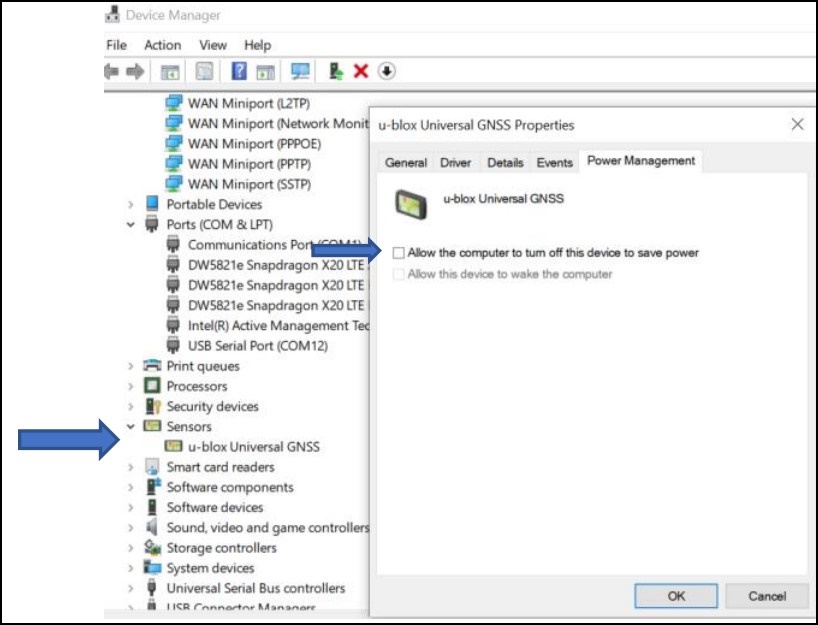 Administrador de dispositivos de Windows
