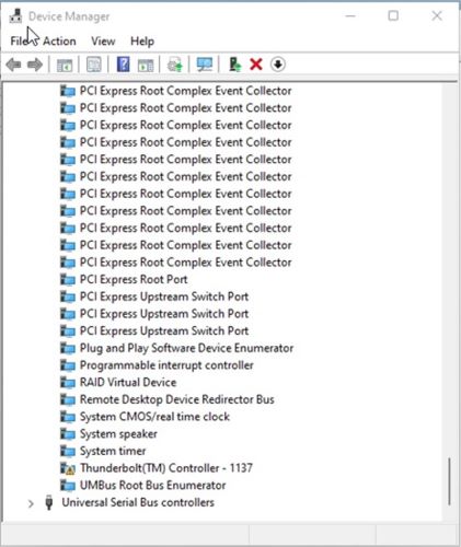 Žlutý třesk na řadiči Thunderbolt™ – 1137