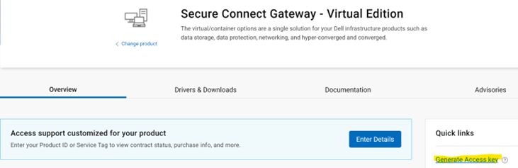 Webová brána Dell Secure Connect Gateway
