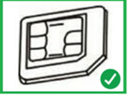 Tarjeta nanoSIM con adaptador (misma compañía de telecomunicaciones)