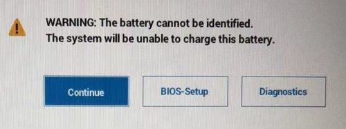 Avertissement de la batterie
