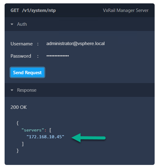 Resultados de la consulta de la API REST