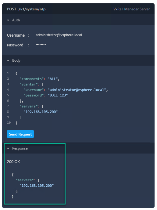 Resultados del conjunto de la API REST