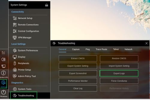 Export Logs