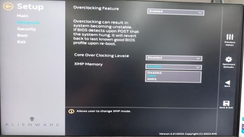 Змініть пам'ять XPM на XMP1