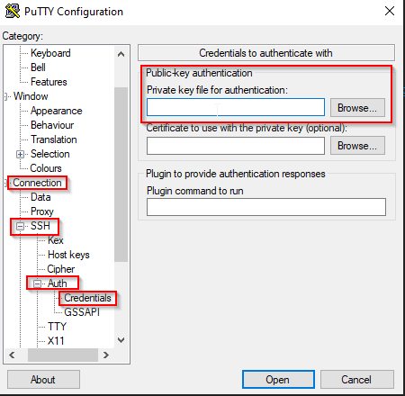 Find the saved private key