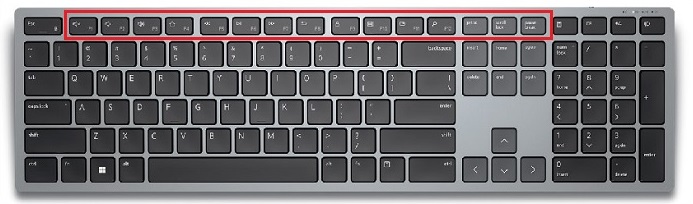 KB700 functiebalkweergave