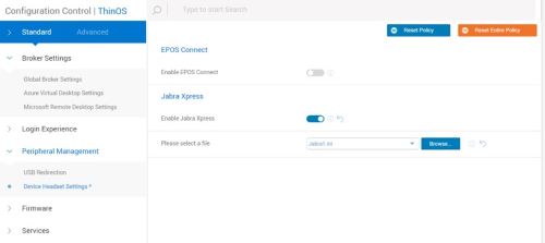 Upload Jabra.ini to WMS